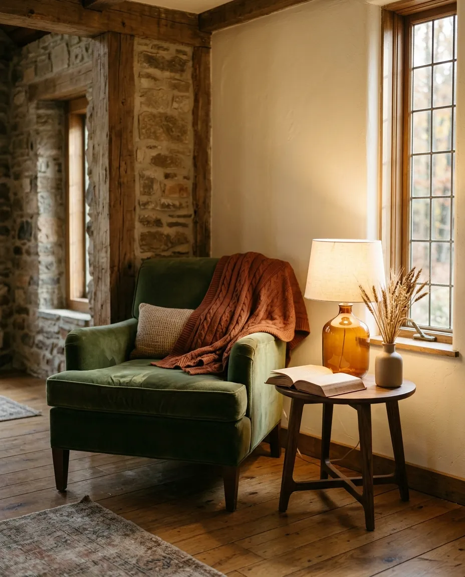 A warm sitting room for the illustrative Form & Field offer