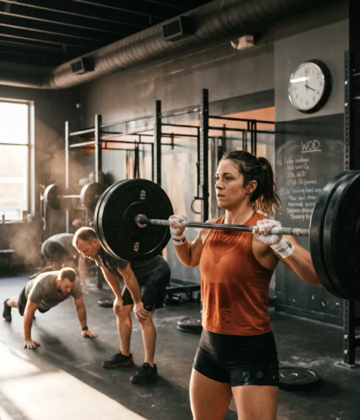 The owned IronAxis example's coached gym workout