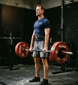 Daniel demonstrating a deadlift in the owned Wexford Strength source
